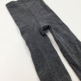 Grey School Knitted Tights - Girls 11-12 Years