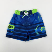 'Star Wars' Blue & Green Swim Shorts - Boys 2-3 Years