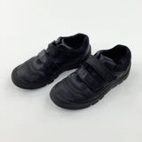 'Rhino' Black School Trainers - Boys - Size 3.5