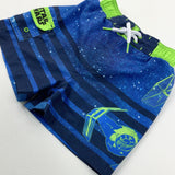 'Star Wars' Blue & Green Swim Shorts - Boys 2-3 Years