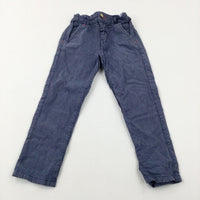 Navy Striped Trousers With Adjustable Waist - Boys 2-3 Years