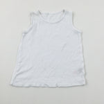 White Cotton Vest - Boys 2-3 Years