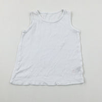 White Cotton Vest - Boys 2-3 Years