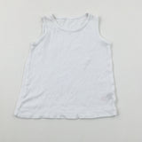 White Cotton Vest - Boys 2-3 Years