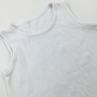 White Cotton Vest - Boys 2-3 Years