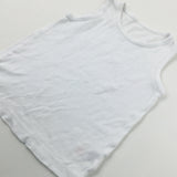 White Cotton Vest - Boys 2-3 Years