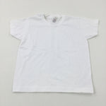 White Cotton T-Shirt - Boys 2-3 Years