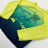 Dinosaur Yellow & Green Beach Top - Boys 2-3 Years