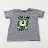 'Just Lion Around' Grey T-Shirt - Boys 2-3 Years