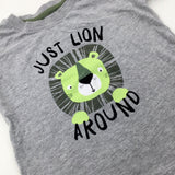 'Just Lion Around' Grey T-Shirt - Boys 2-3 Years