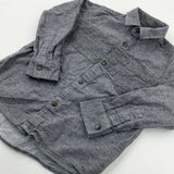 Patterned Grey Shirt - Boys 2-3 Years