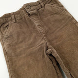 Tan Cord Trousers With Adjustable Waist - Boys 2-3 Years