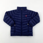 Ralph Lauren Motif Navy Padded Coat - Boys 2-3 Years