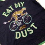 'Eat My Dust' Cheetah Cycling Navy T-Shirt - Boys 2-3 Years