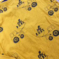 'Epic Dude' Diggers Yellow Long Sleeve Top - Boys 18-24 Months