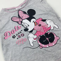 'Dots Are So Me' Minnie Mouse Grey T-Shirt - Girls 2-3 Years