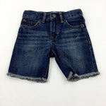 Blue Denim Shorts With Adjustable Waist - Boys 18-24 Months