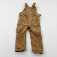 Tan Cord Dungarees - Boys 18-24 Months