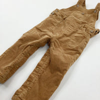 Tan Cord Dungarees - Boys 18-24 Months