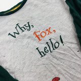 'Why, Fox Hello!' The Gruffalo Grey & Green Long Sleeve Top - Boys 18-24 Months