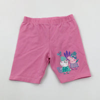 Peppa Pig Glittery Pink Shorts - Girls 2-3 Years