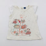 Cakes & Fairies Appliqued Cream T-Shirt - Girls 2-3 Years