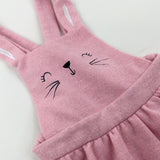 Bunny Sparkly Pink Dress - Girls 2-3 Years