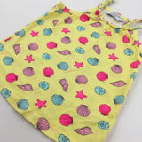 Seashells Yellow Vest Top  - Girls 18-24 Months