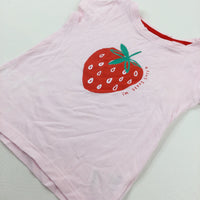 'I'm Berry Cute' Strawberry Pink T-Shirt - Girls 18-24 Months