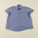 Blue School Shirt - Girls 8-9 Years