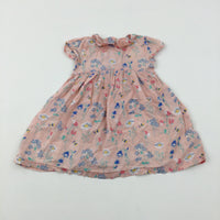 Flowers Pink Dress - Girls 18-24 Months