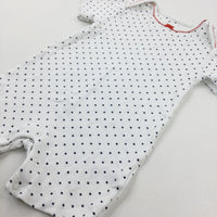 Spotty White Romper - Girls 18-24 Months