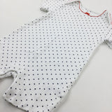 Spotty White Romper - Girls 18-24 Months