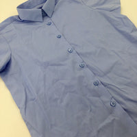 Blue School Shirt - Boys 10-11 Years