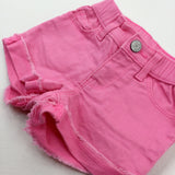 Pink Denim Shorts - Girls 18-24 Months