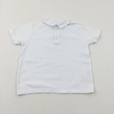 White School Polo Shirt - Boys 5-6 Years