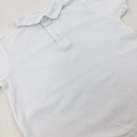 White School Polo Shirt - Boys 5-6 Years