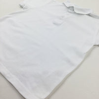 White School Polo Shirt - Boys 5-6 Years