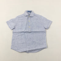 Blue Striped Shirt - Boys 3-4 Years