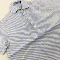 Blue Striped Shirt - Boys 3-4 Years