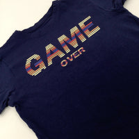 'Game Over' Navy T-Shirt - Boys 9-10 Years