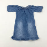 Light Blue Denim Dress - Girls 3-4 Years