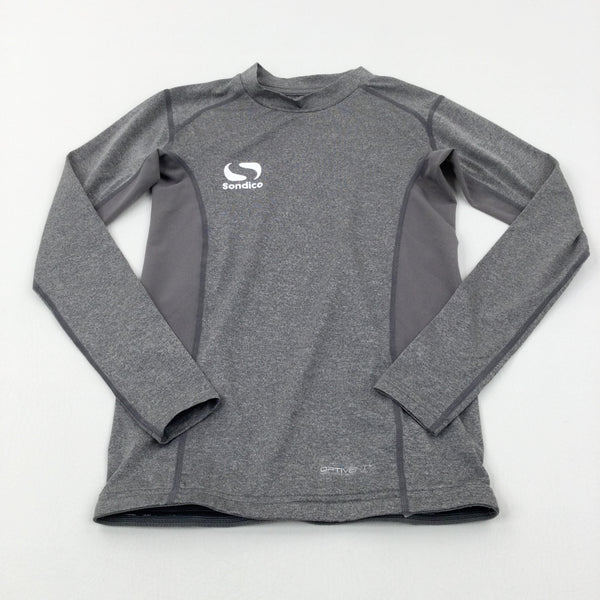 'Sondico' Grey Sports Long Sleeve Top - Boys 9-10 Years