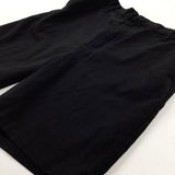 Black School Shorts With Adjustable Waist - Boys 10-11 Years