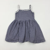 Navy Striped Dress - Girls 2-3 Years