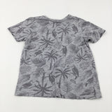 Parrots & Palm Trees Grey T-Shirt - Boys 11-12 Years