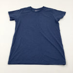 Navy Cotton T-Shirt - Boys 11-12 Years