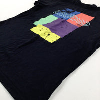 Legend' Colourblock Black T-Shirt - Boys 11-12 Years