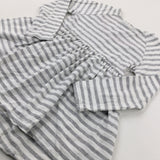 Grey Striped Dress - Girls 3-4 Years