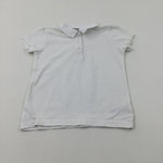 White School Polo Shirt - Girls 5-6 Years